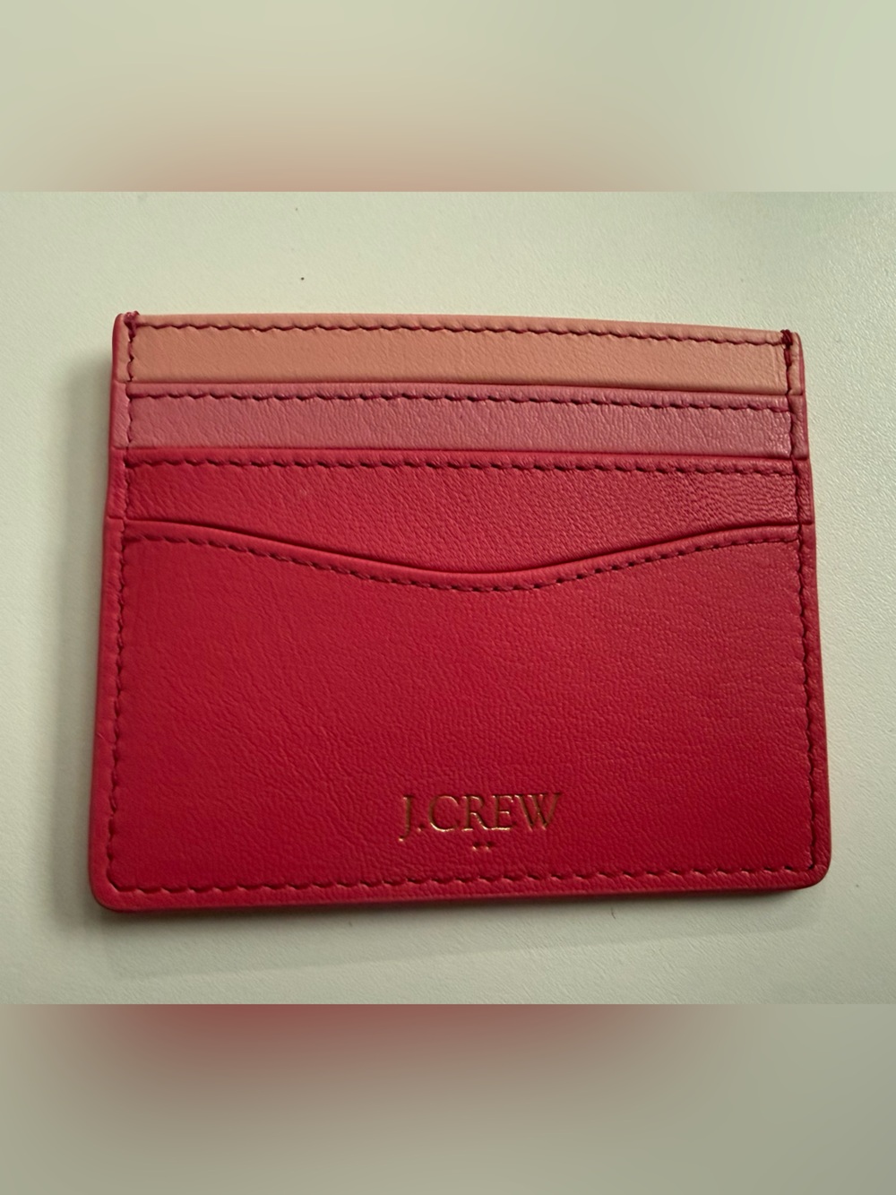 J.Crew Factory Pink Card Case NWOT